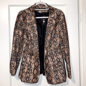 NWT Snakeskin Blazer